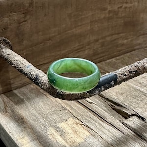 Canadian Nephrite Jade 6MM Band Ring