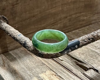 Canadian Nephrite Jade 6MM Band Ring