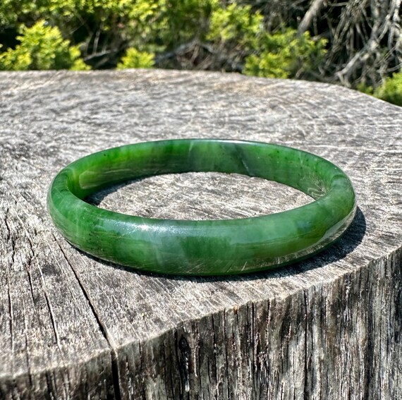 Genuine jade bangle hot sale