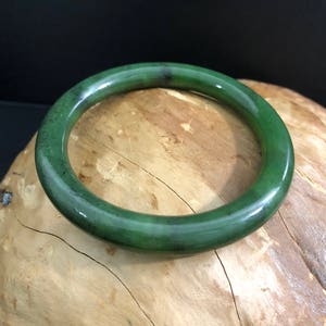 Canadian Nephrite Carving Grade Bangle - 55mm,60mm, 62mm  65mm and 70mm- Natural Jade - Bangle