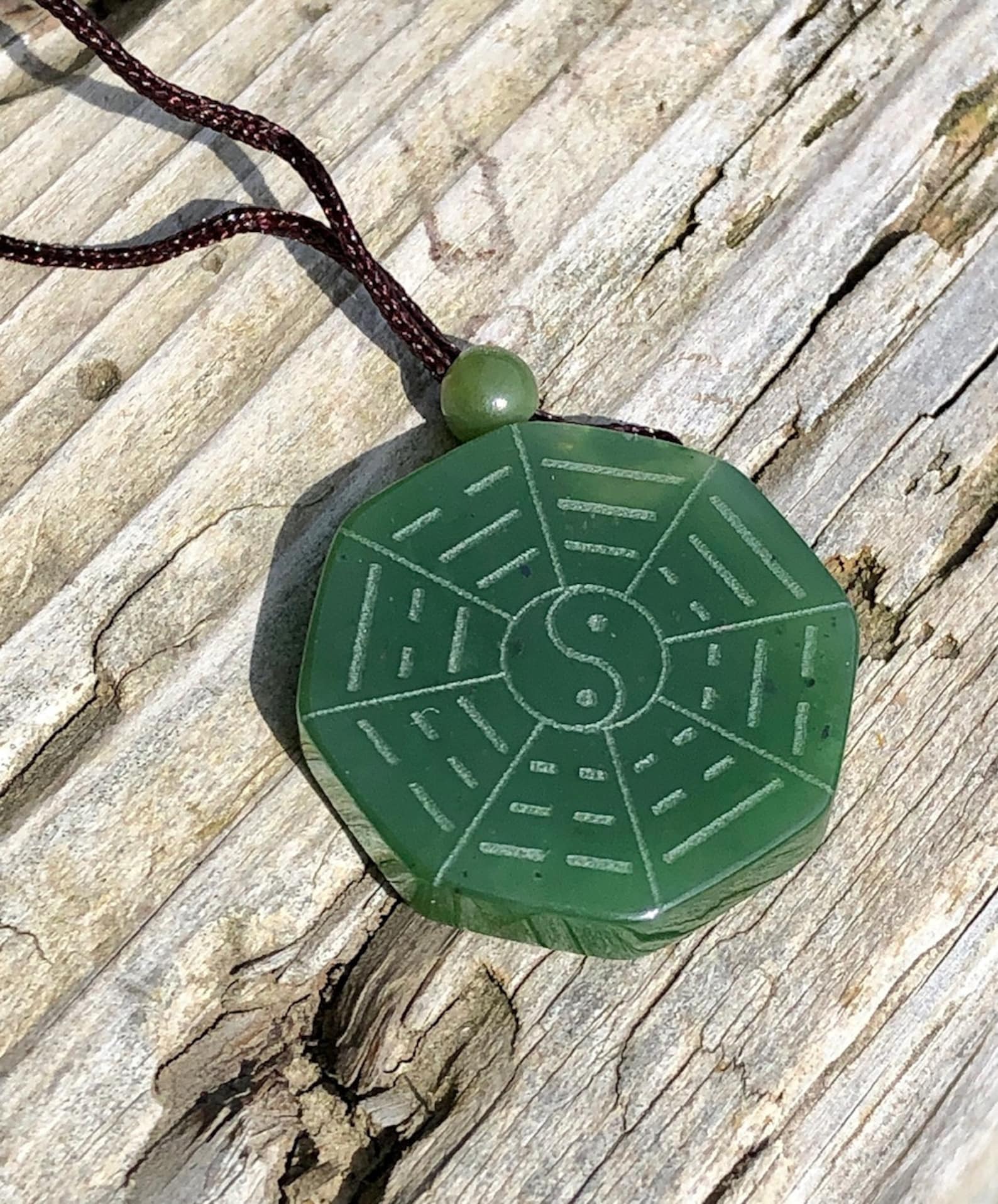 Canadian Nephrite Jade Yin Yang Pendant Jade Necklace Etsy