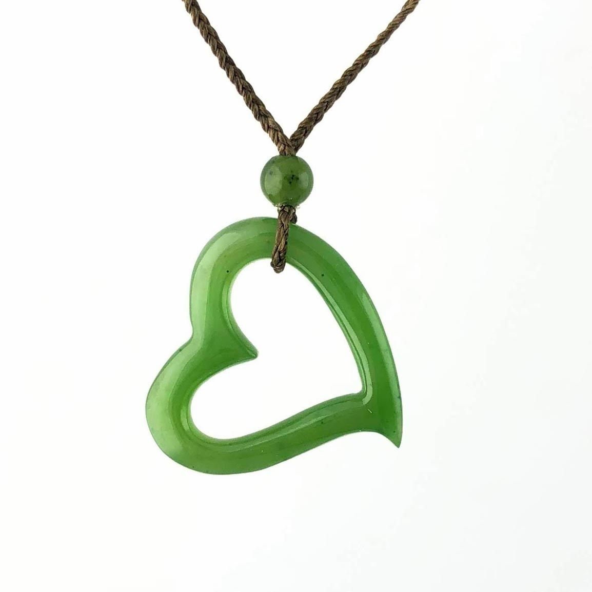 Heart shaped 2024 jade necklace