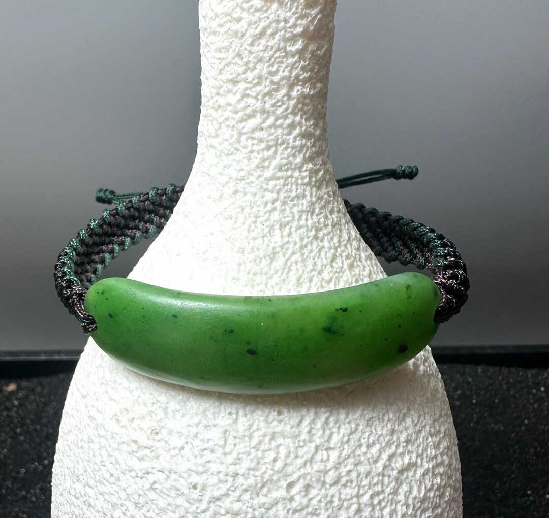 Canadian Jade Matte Finish Bracelet - 1833-4 - Nephrite Jade