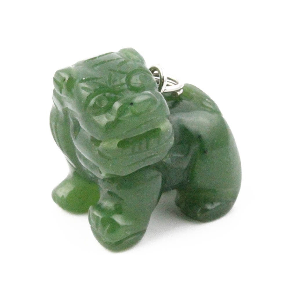 Canadian Jade Pixiu Charm 17mm Green Jade Natural Jade - Etsy Canada