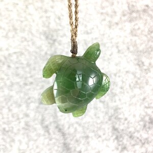 Canadian Nephrite Jade Turtle Pendant Jade Necklace Turtles image 3