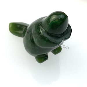 Canadian Nephrite Jade Beaver Carving - Multiple Sizes