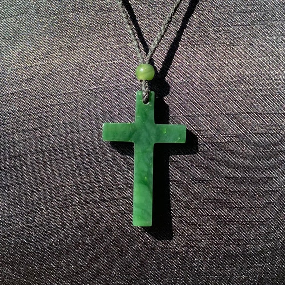 Cross on sale jade pendant