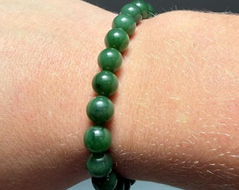 Canadian Nephrite Jade - 8MM Bead Bracelets - Approx. 6.5"