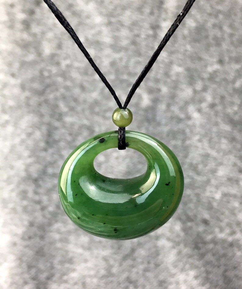 Canadian Nephrite Jade Pendant Jade Necklace Green Jade Etsy