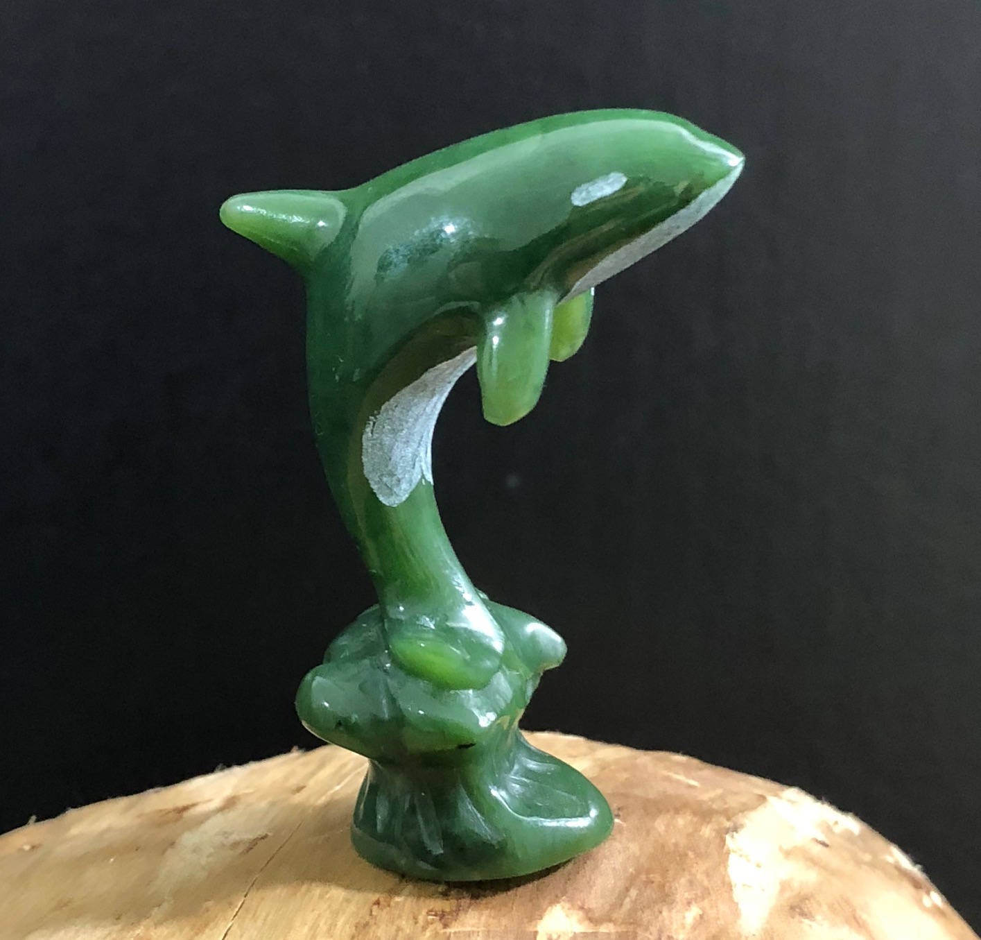 北の湖　置物 Canadian Jade Orca Whale Carving - Multiple Sizes - Etsy