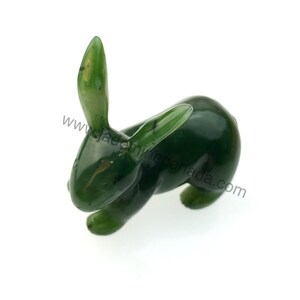 Canadian Nephrite Jade Rabbit Carving - Mulitple Sizes - Jade Figurine ...