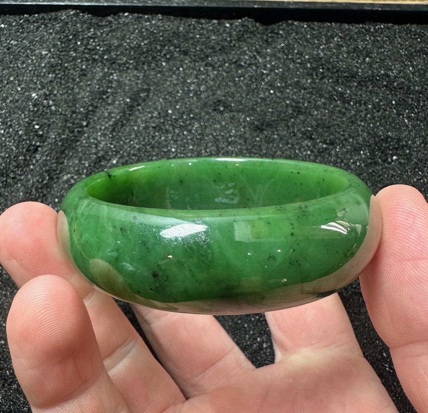 Canadian Nephrite Jade Bangle 60mm X 19.5mm - Jade Bracelet - Etsy