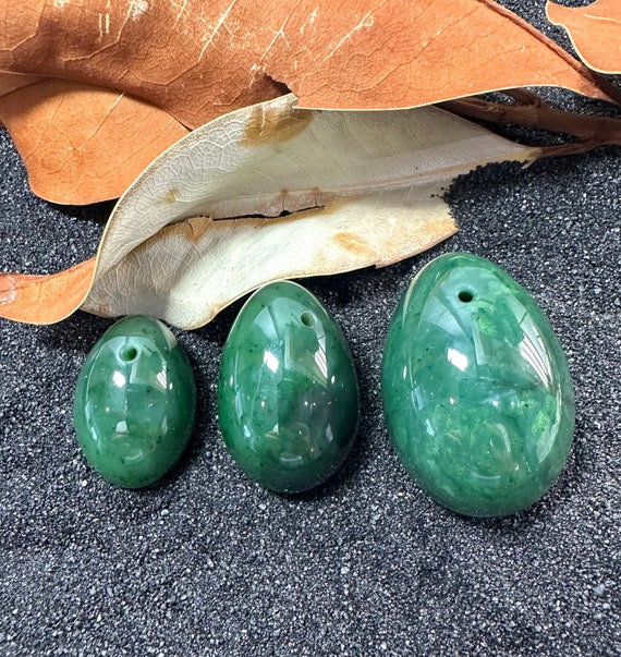 Canadian Nephrite Jade Yoni Egg With Holes - - Etsy