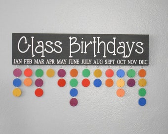 Class Birthday Sign, Classroom Birthday Sign, Teacher Gift, Teacher Appreciation, Birthday Sign, Celebration Sign, Days to Remember