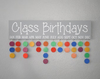 Class Birthday Sign, Classroom Birthday Sign, Teacher Gift, Teacher Appreciation, Birthday Sign, Celebration Sign, Days to Remember