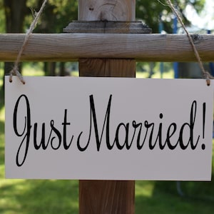 Just Married Wedding Sign, Ring Bearer Sign, Flower Girl Sign, Wedding Ceremony Sign