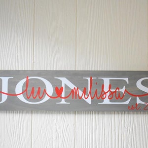 Established Sign, Wedding Sign, Valentine&#39;s Sign, Housewarming Sign