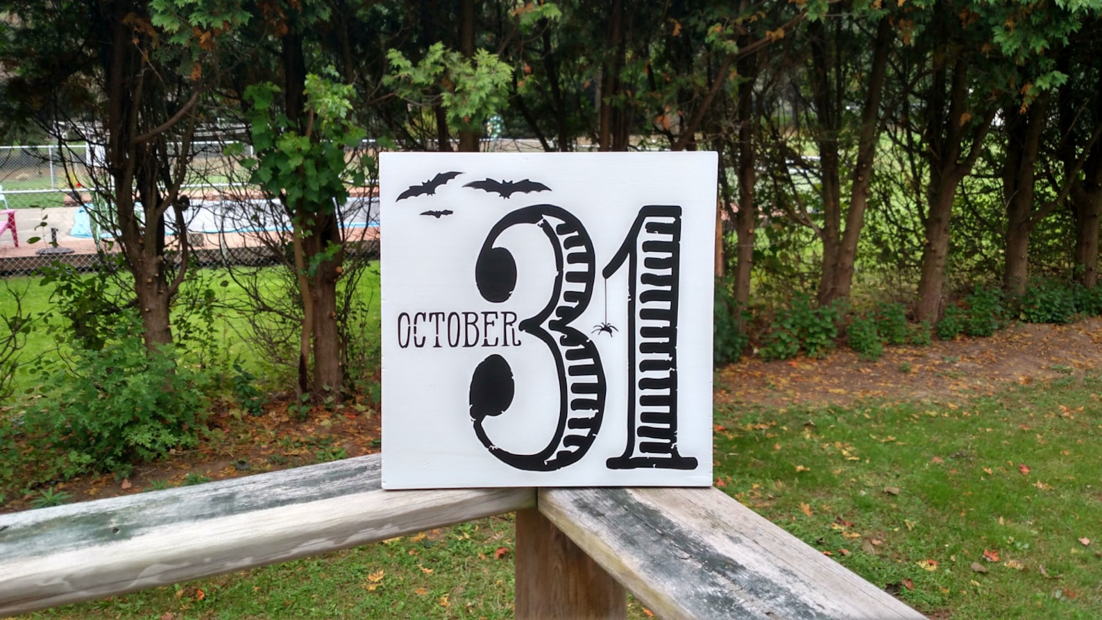 October 31st Halloween Sign, Halloween Decor - Etsy