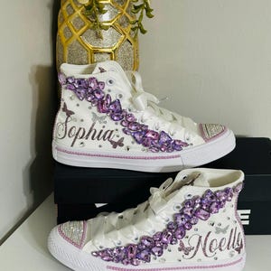 Personalisierte Prinzessin Revers: Strass verschönerte hohe Spitzen