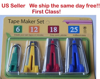 3D Printed Stitching Ironing Tool Folder Bias Tape Maker 4-Pack