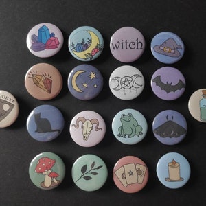 Witch craft buttons/badges