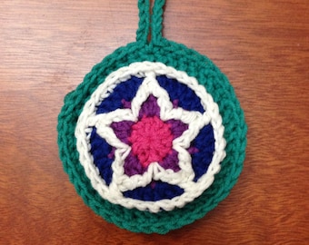 Crochet Ornament Pattern / Tutorial: Star Ornament, Crochet Pattern, Crochet Christmas Pattern, Christmas Ornament - Instant Download