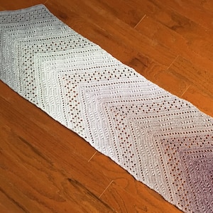 Crochet Pattern: Crochet Shawl, Crochet Shawl Pattern, Rectangular Shawl, Filet Crochet, Filet Shawl, By Your Side Shawl - Instant Download
