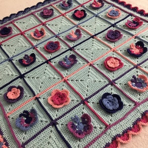 Butterfly Kisses Crochet Baby Afghan or Blanket Pattern PDF INSTANT DOWNLOAD. Etsy