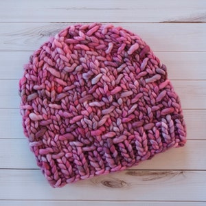 Knit Hat Pattern, Knit Hat, Knit Beanie Pattern, Slipped Stitch Pattern, Slipped Stitches, Knitting Pattern, Instant Download