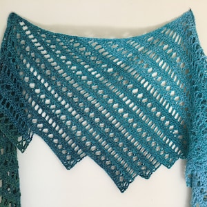 Crochet Pattern: Lace Crochet Shawl, Crochet Shawl Pattern, Lacy Crochet Shawl, Triangle Shawl, Triangular Shawl - Instant Download
