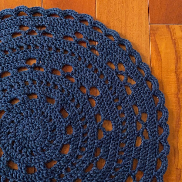 Crochet Placemat Pattern, Cloud Placemat Pattern, Crochet Pattern, Crochet Tutorial, Circle Placemat, Filet Crochet, Instant Download