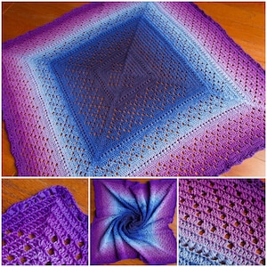 Crochet Baby Blanket Pattern / Tutorial: Trouvaille Blanket Crochet Pattern, Diamond Blanket, Baby Boy, Baby Girl - Instant Download