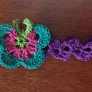 Crochet Headband Pattern / Tutorial: Crochet Butterfly Headband, Crochet Pattern, Crochet Butterfly Pattern Instant Download image 1