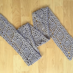 Crochet Pattern, Scarf Pattern Tutorial, Crochet Scarf Pattern, Pineapple Lace Pattern, Instant Download