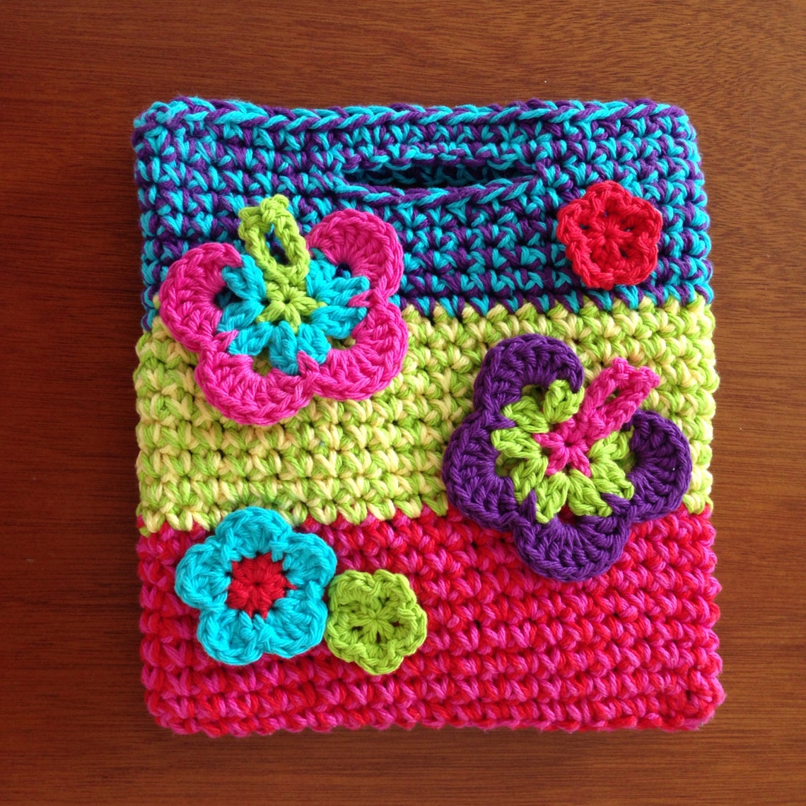 Butterfly Crochet Bag Pattern / Tutorial: Colorful Girl's | Etsy