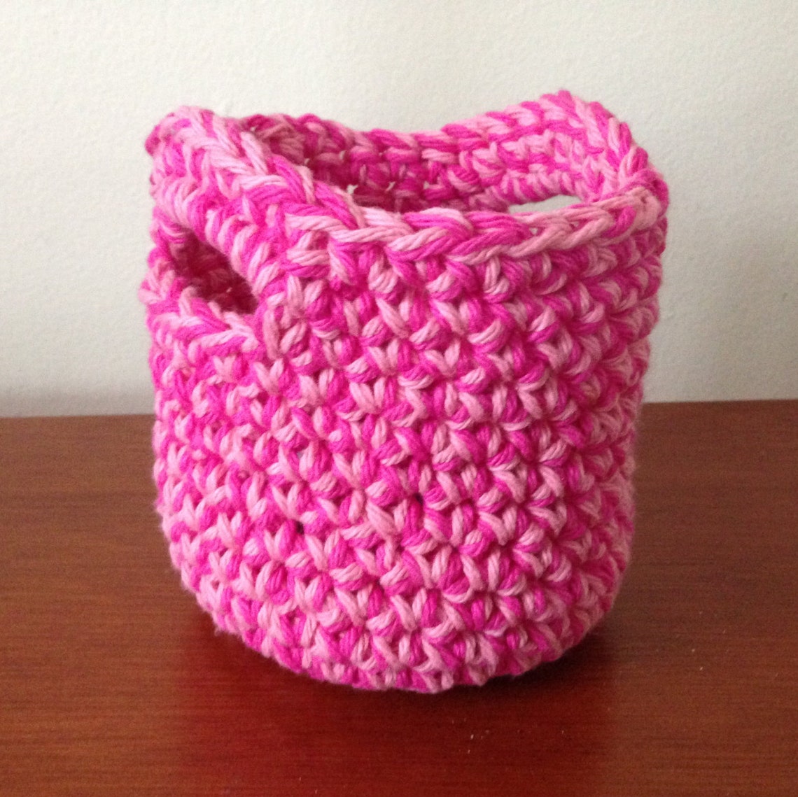 Mini Crochet Basket Pattern / Tutorial Small Crochet Basket Pattern With Handles Instant