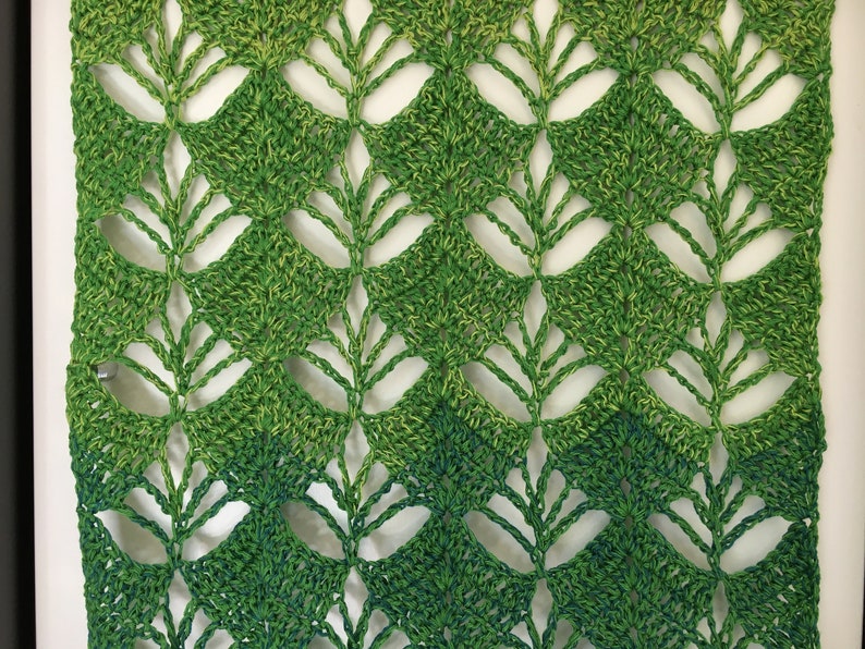 Crochet Pattern: Lace Crochet Shawl, Crochet Shawl Pattern, Lacy Crochet Shawl, Rectangular Shawl, Leaf Shawl, Tree Shawl Instant Download image 3
