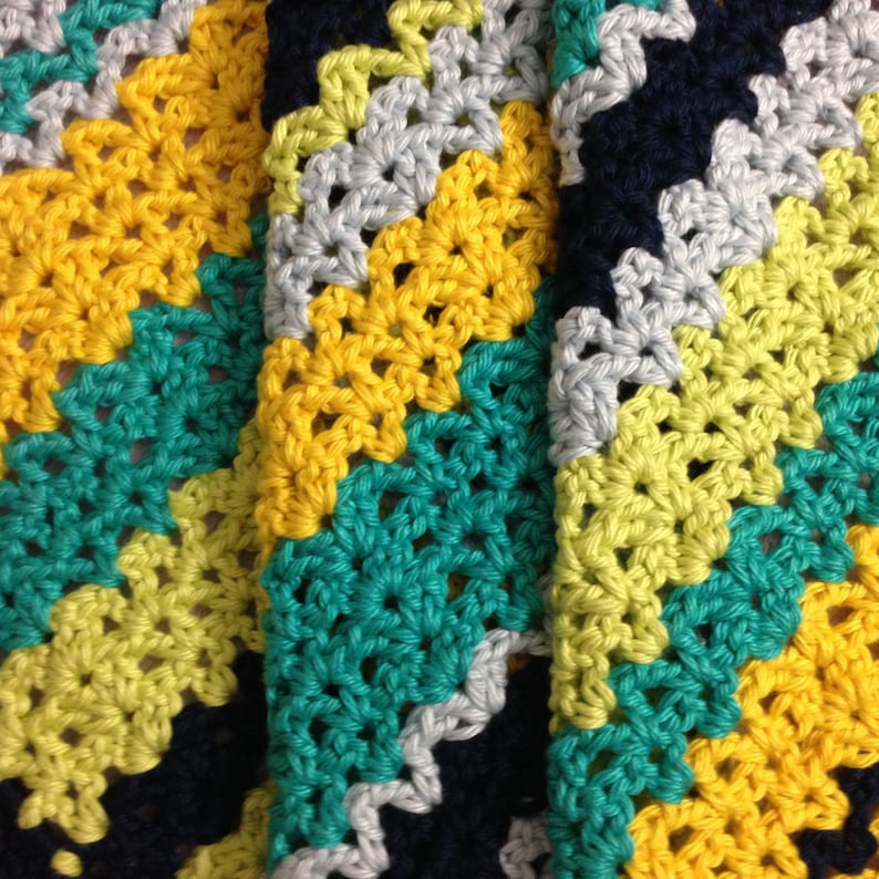 Crochet Baby Blanket Pattern / Tutorial Think Spring Easy Etsy