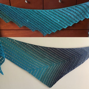 Crochet Pattern: Lace Crochet Shawl, Crochet Shawl Pattern, Lacy Crochet Shawl, Triangle Shawl, Triangular Shawl - Instant Download