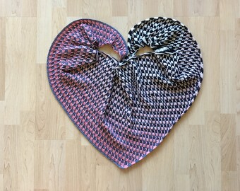 Crochet Pattern: Crochet Shawl Pattern, Fingering Crochet Shawl, Gradient Shawl, Whirl Shawl, Triangular Crochet Shawl - Instant Download