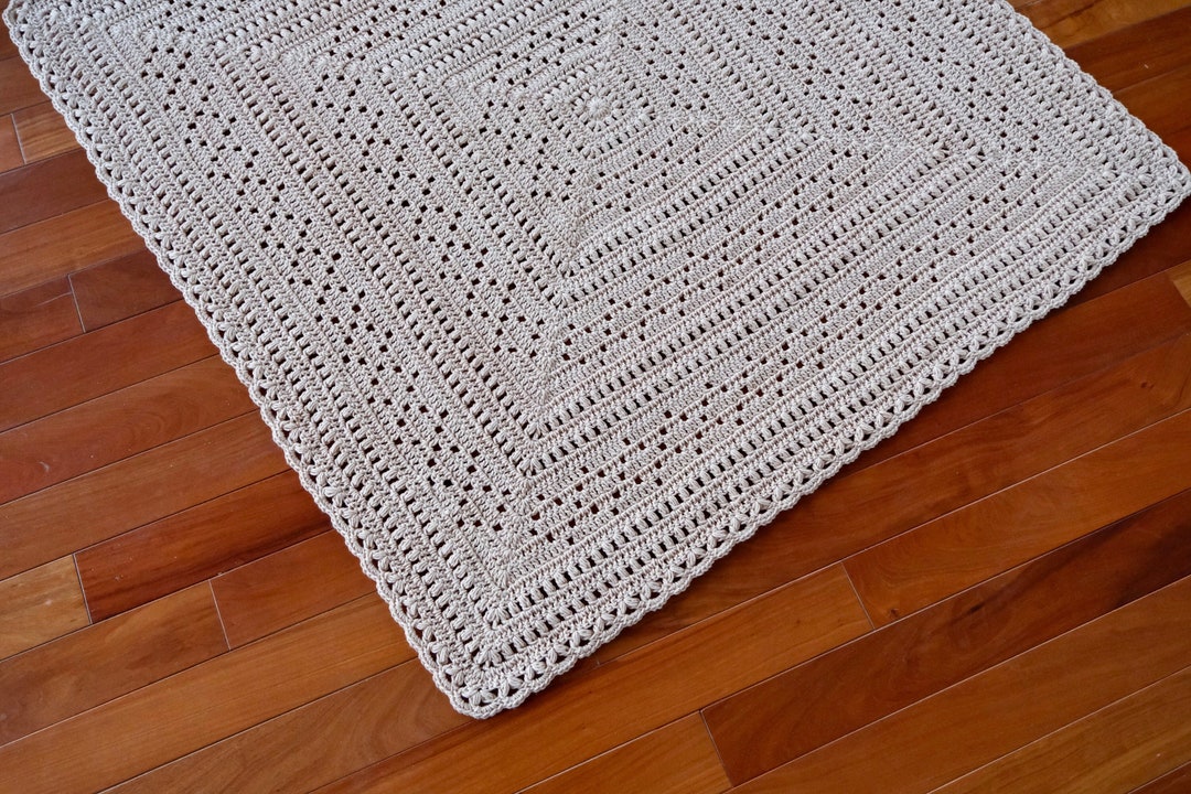 Crochet Rug Pattern, Crochet Pattern, Rug Pattern, Filet Crochet ...