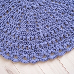 Crochet Placemat Pattern, Puff Stitch Placemat Pattern, Crochet Pattern, Crochet Tutorial, Circle Placemat, Filet Crochet, Instant Download image 7