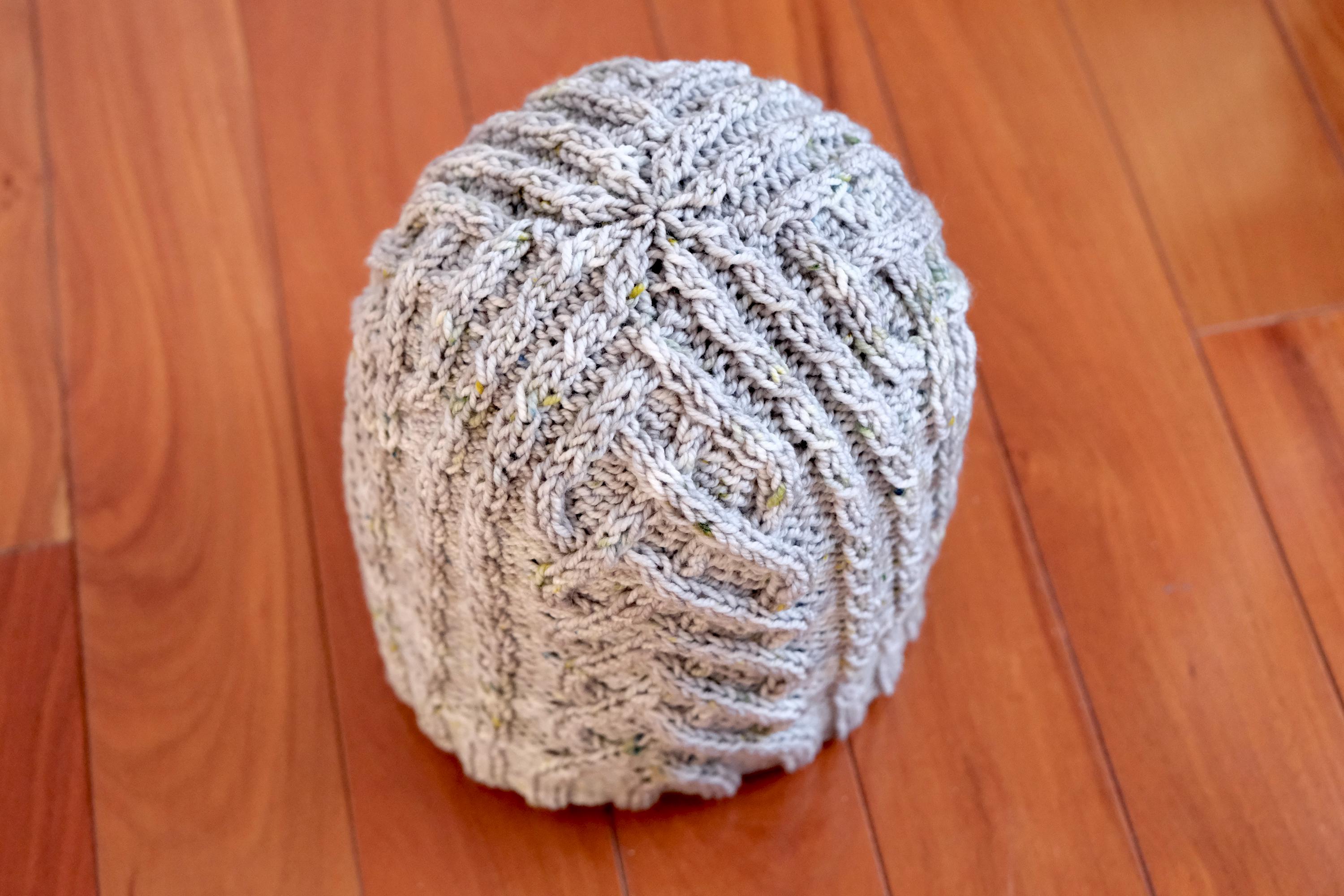 Cable Hat Knitting Pattern for Child and Adults, DK Weight Knit Beanie ...
