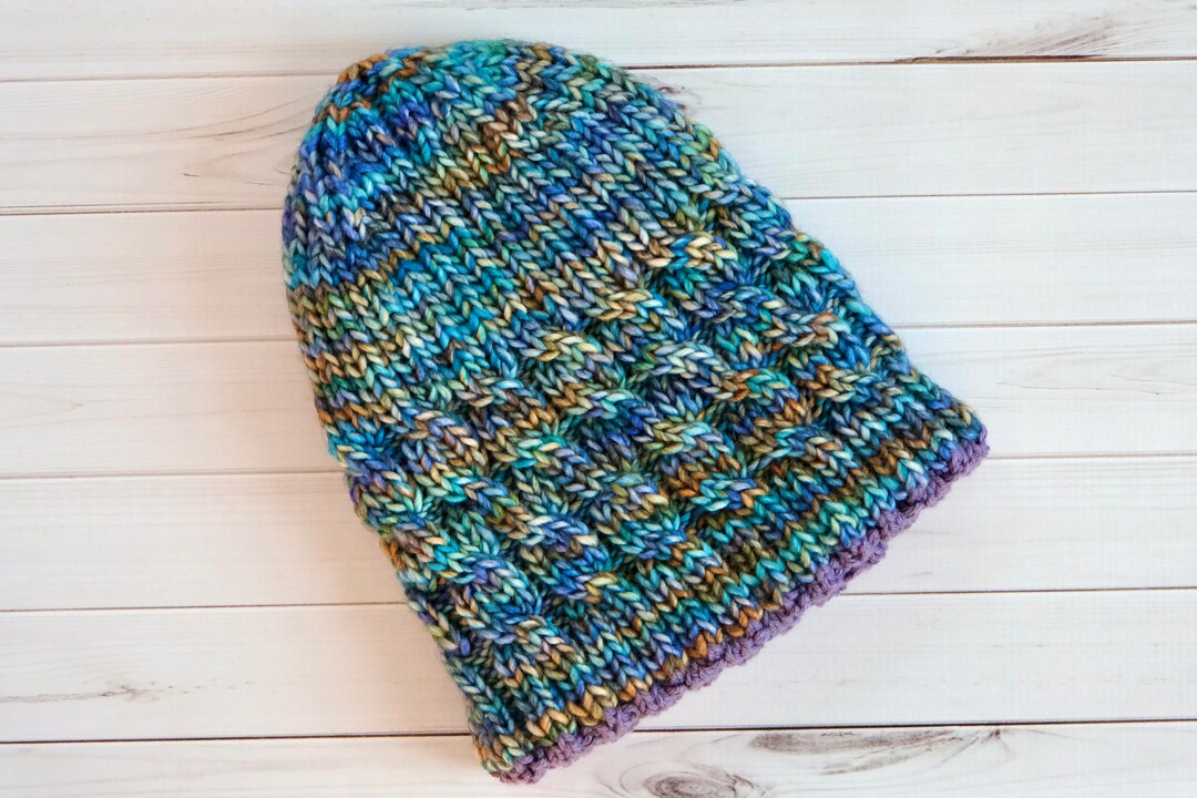 Double Twist Aran Weight Cable Hat Knitting Pattern for Child and ...