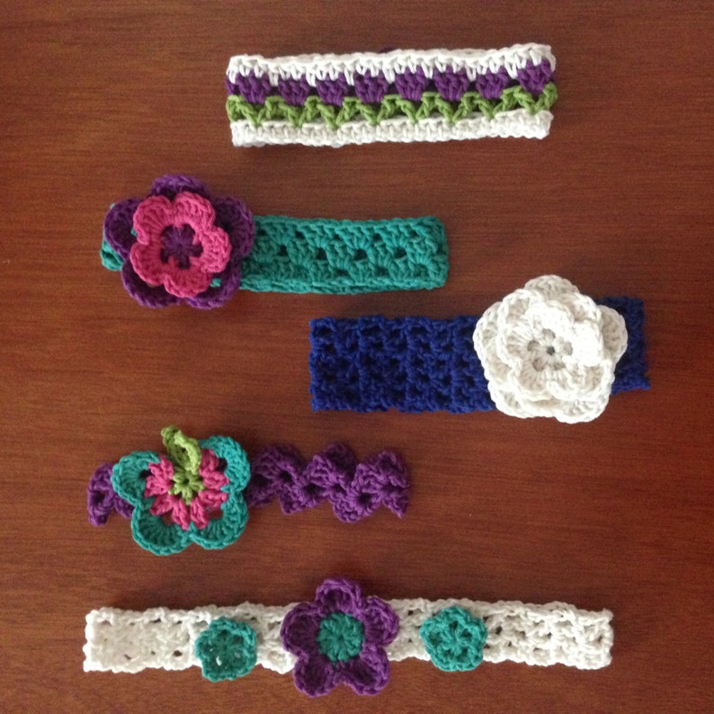 Crochet Headband Pattern / Tutorial: Crochet Butterfly Headband, Crochet Pattern, Crochet Butterfly Pattern Instant Download image 4