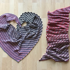 Crochet Pattern: Crochet Shawl Pattern, Fingering Crochet Shawl, Gradient Shawl, Whirl Shawl, Gradient Shawl Pattern - Instant Download