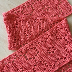 Crochet Pattern, Scarf Pattern, Crochet Scarf Pattern, Filet Crochet, Filet Crochet Pattern, Instant Download