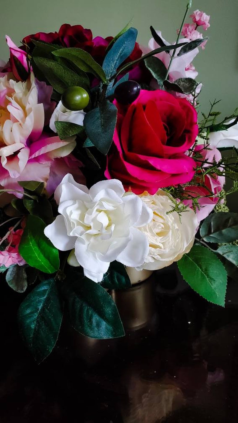 Flower Bouquet for Table Table Flower Arrangement Year Round Etsy