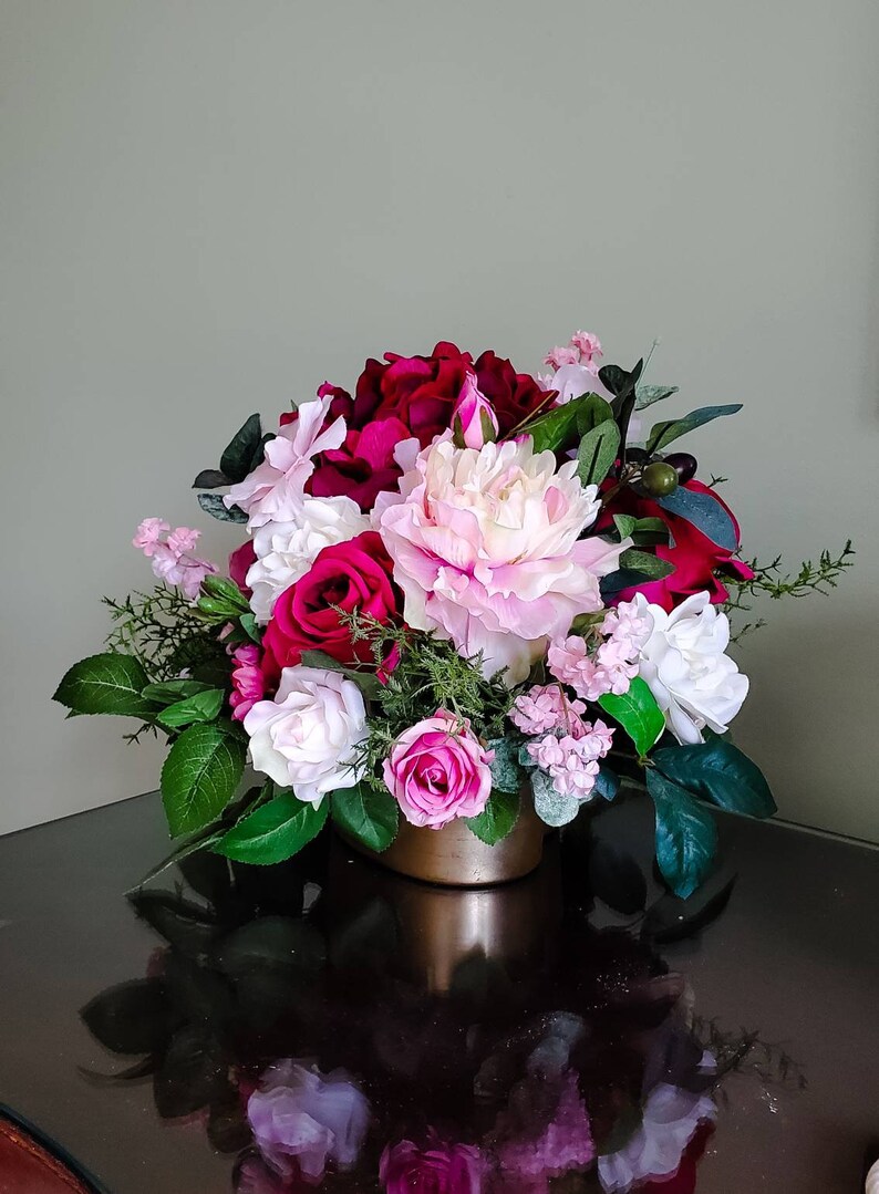 Flower Bouquet for Table Table Flower Arrangement Year Round Etsy