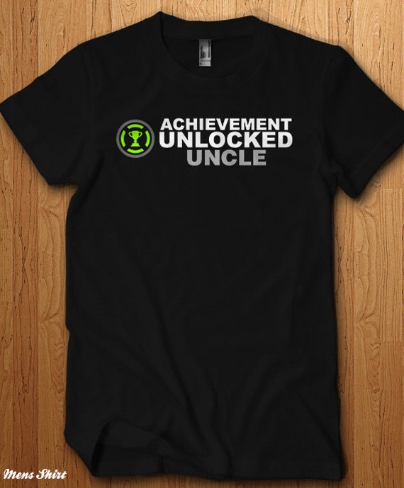 Achievement Unlocked Uncle Shirt New Baby Surprise Tee Etsy